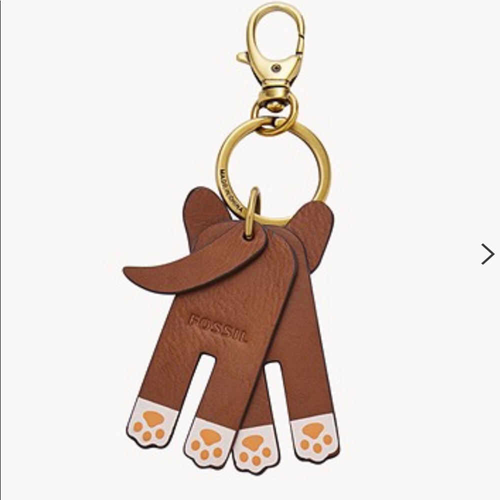 Last One! Brand New Fossil Sofia Dog Keychain - Picture 2 of 5